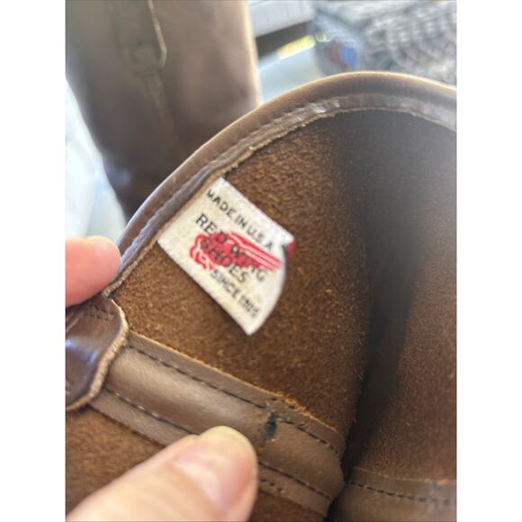 Red Wing 1155 Pecos Leather Work Boots Heritage Nailseat Soft Toe Sz 10 Western - Picture 15 of 15